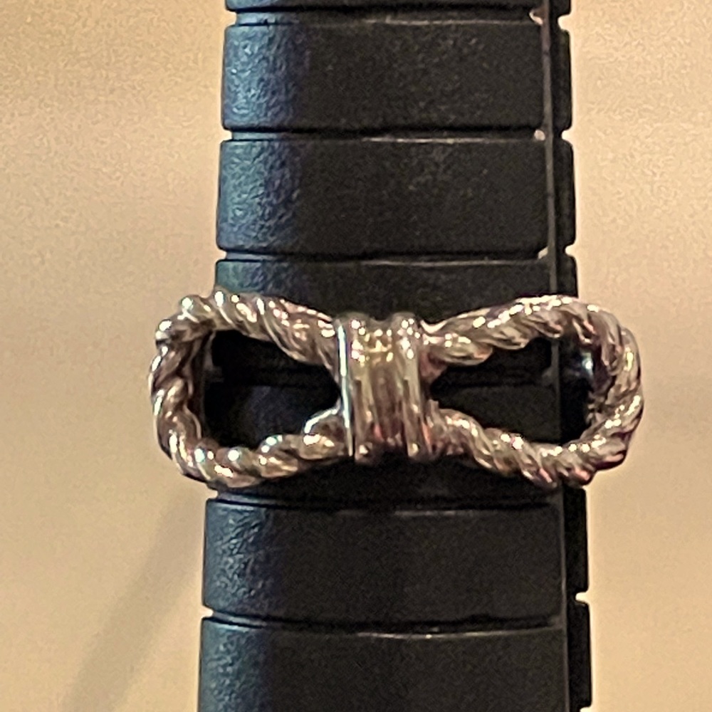 Vintage Silver Twisted Rope Ring